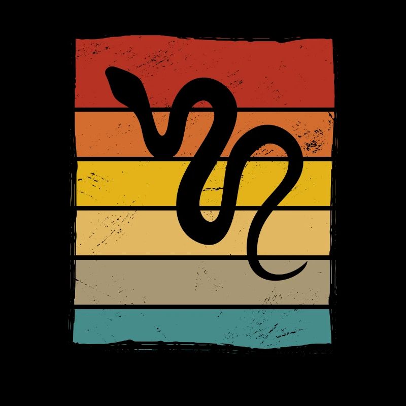 Snake Retro Reptile Python Idée cadeau