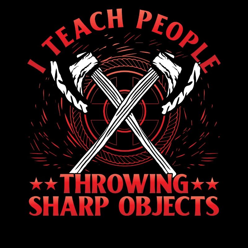 I teach people throwing Sharp Objects Axe Throwing