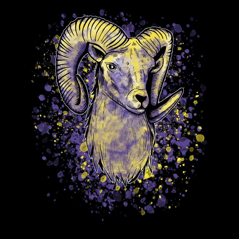 Bunter Widder Sternzeichen