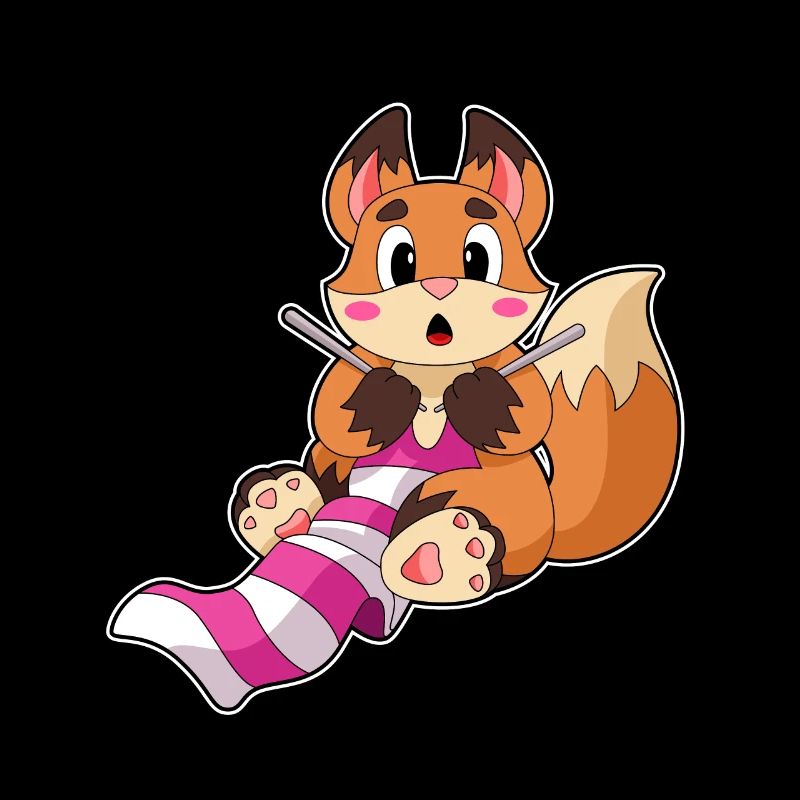Fox with scarf