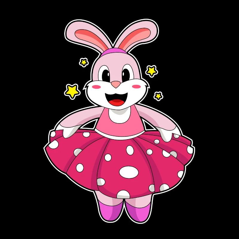 Rabbit at the ballet dance