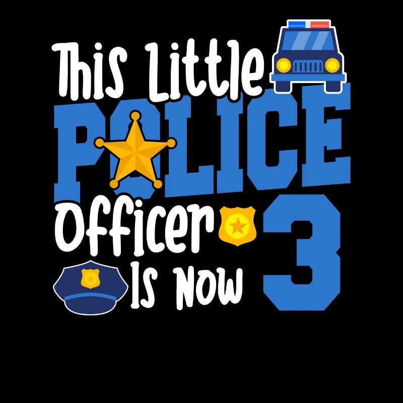 This little policeman is now 3 years old, 3.