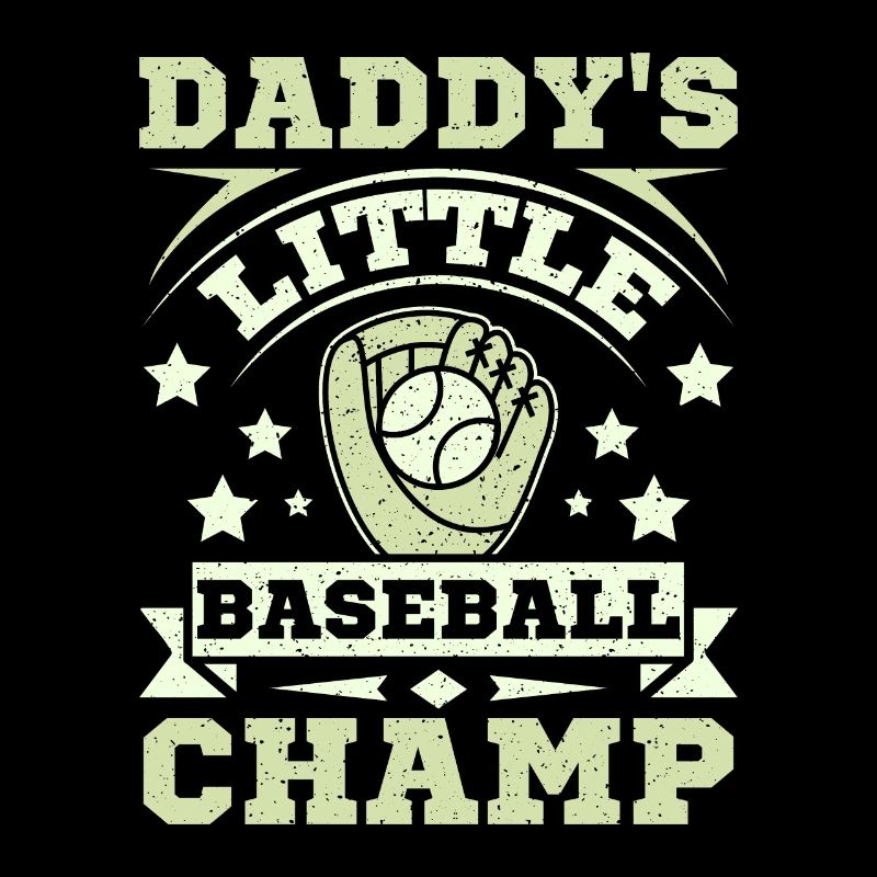Daddy's little baseball champ