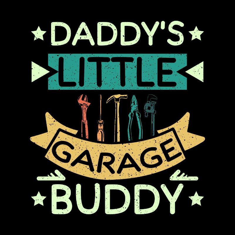 Daddy's little garage buddy