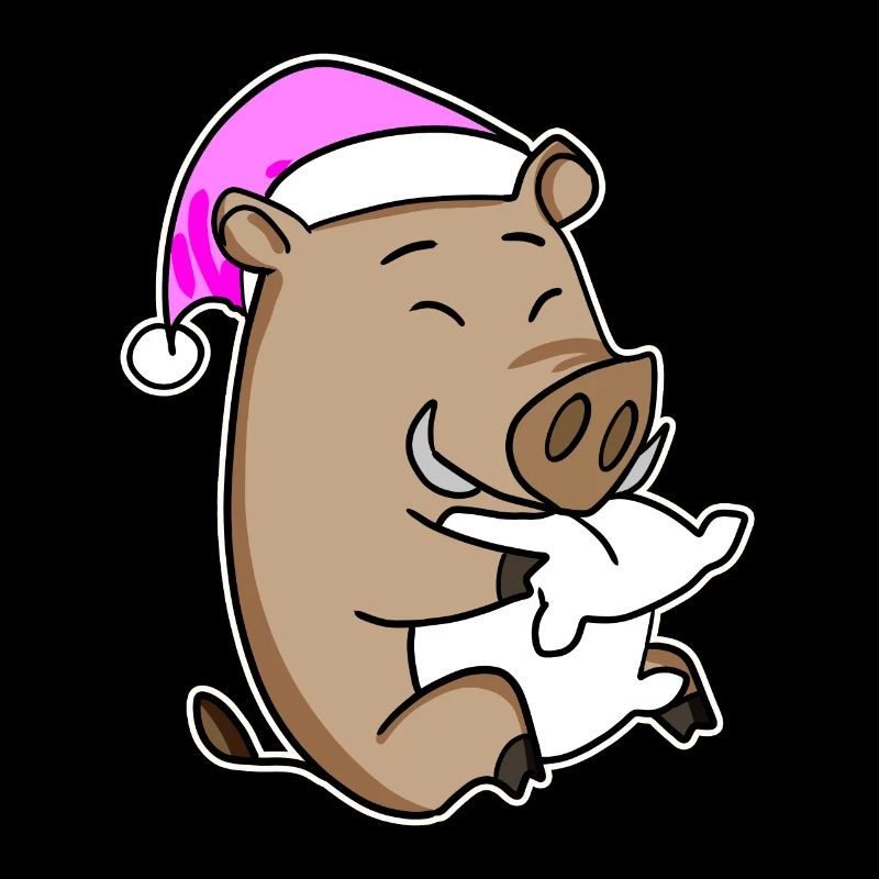 Sanglier avec oreiller et bonnet de couchage