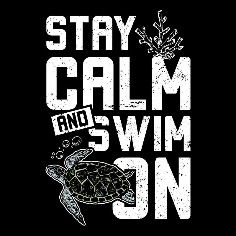 Les tortues de mer restent calmes et nagent