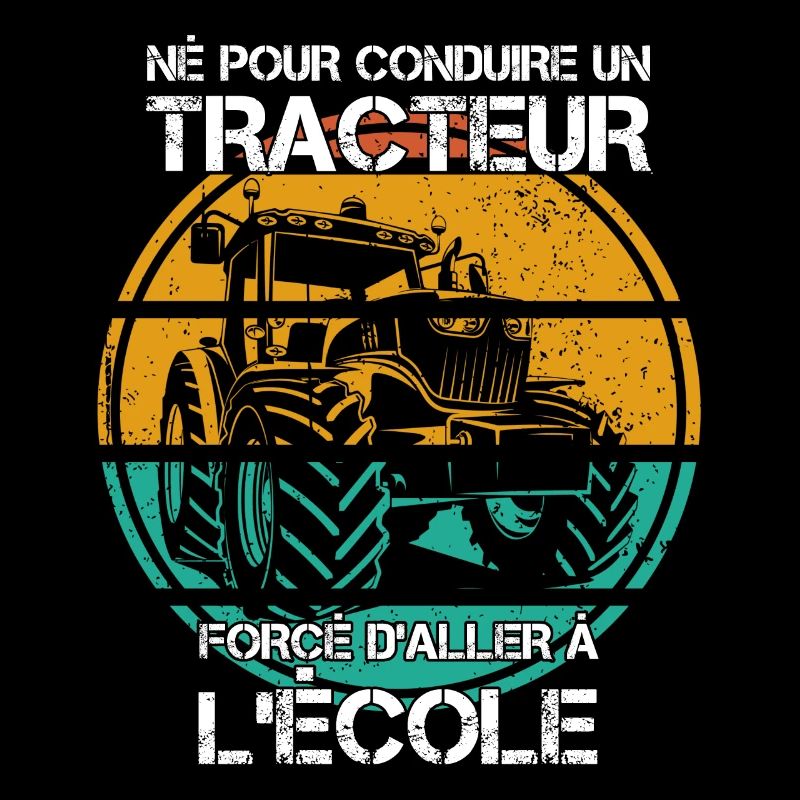 Né pour conduire un tracteur forcé daller à lécole