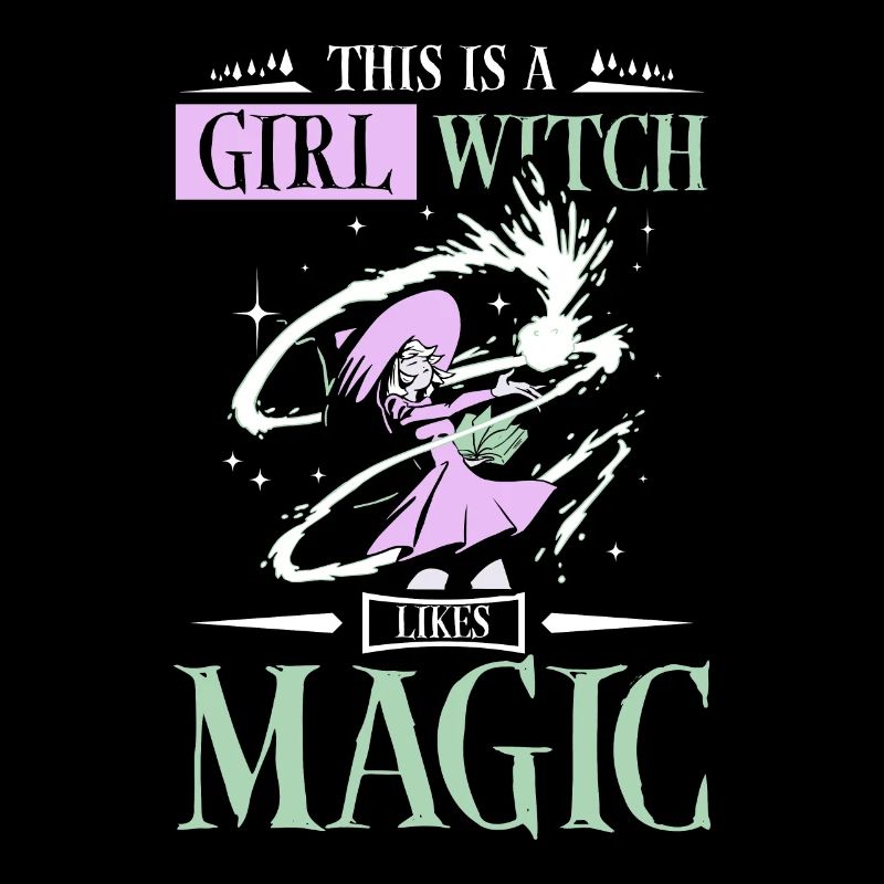 This is a girl witch likes magic