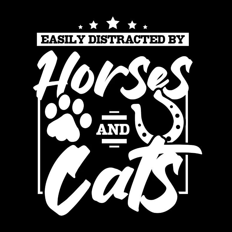 Easily distracted by horses and cats
