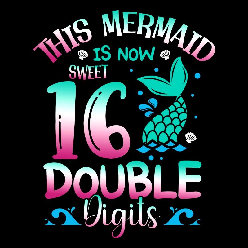 This mermaid is now 16, double digits,