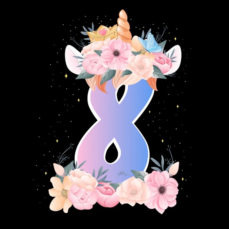 8 Couronne de licorne Mignon Bouquet de Fleurs 8.