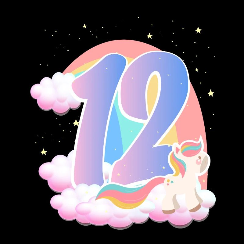 12 Unicorn Rainbow Clouds Little Pony 12.