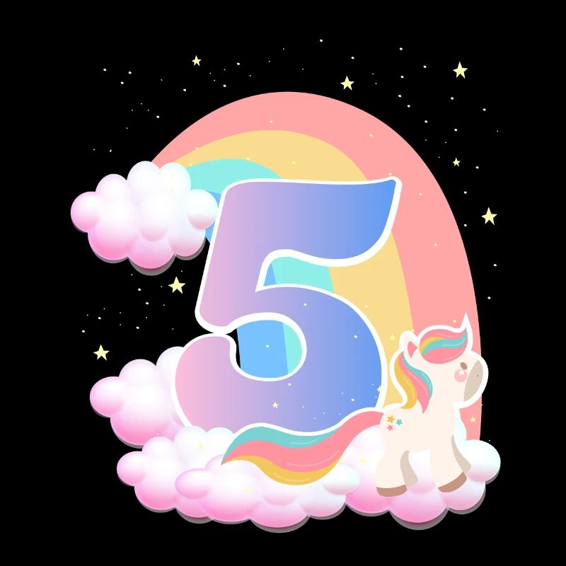 5 Unicorn Rainbow Clouds Little Pony 5.