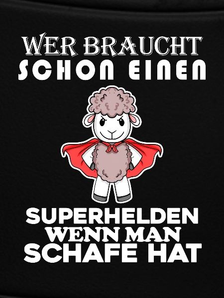 Schaf Superheld Hirte