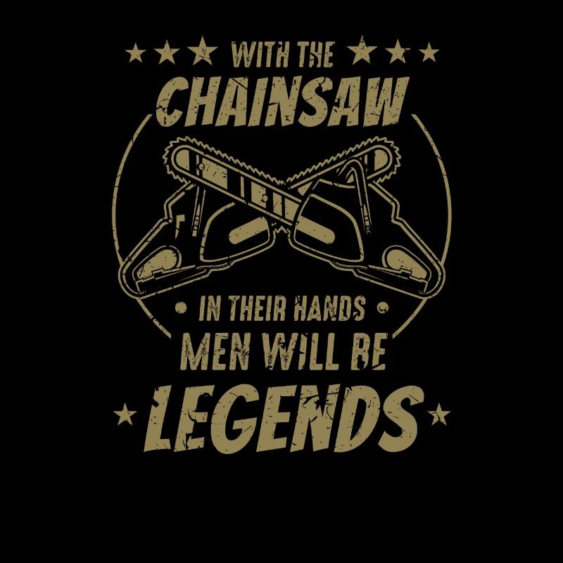 Avec la tronçonneuse dans leurs mains, les hommes deviennent