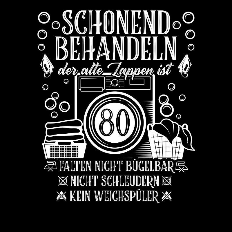 Schonend Behandeln achtzig Geschenk 80 Geburtstag