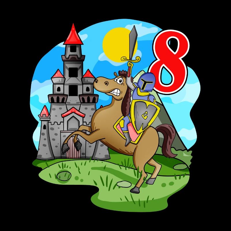 Ritter 8. Geburtstag 8 Jahre Junge Geschenk