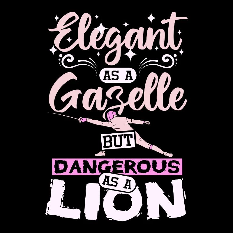 Élégant comme une gazelle dangereuse comme une clôture de lion