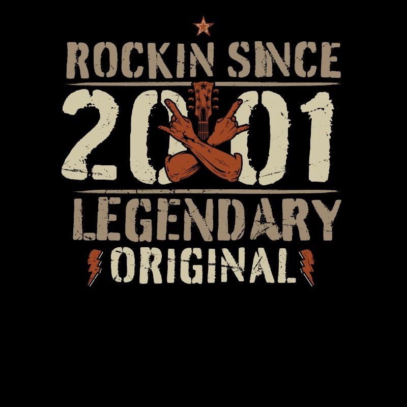 2001 21 years Rock and Roll birthday gift