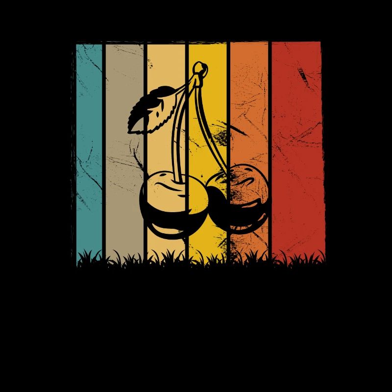 Cherry Fruit Lover Retro Healthy Gift idea