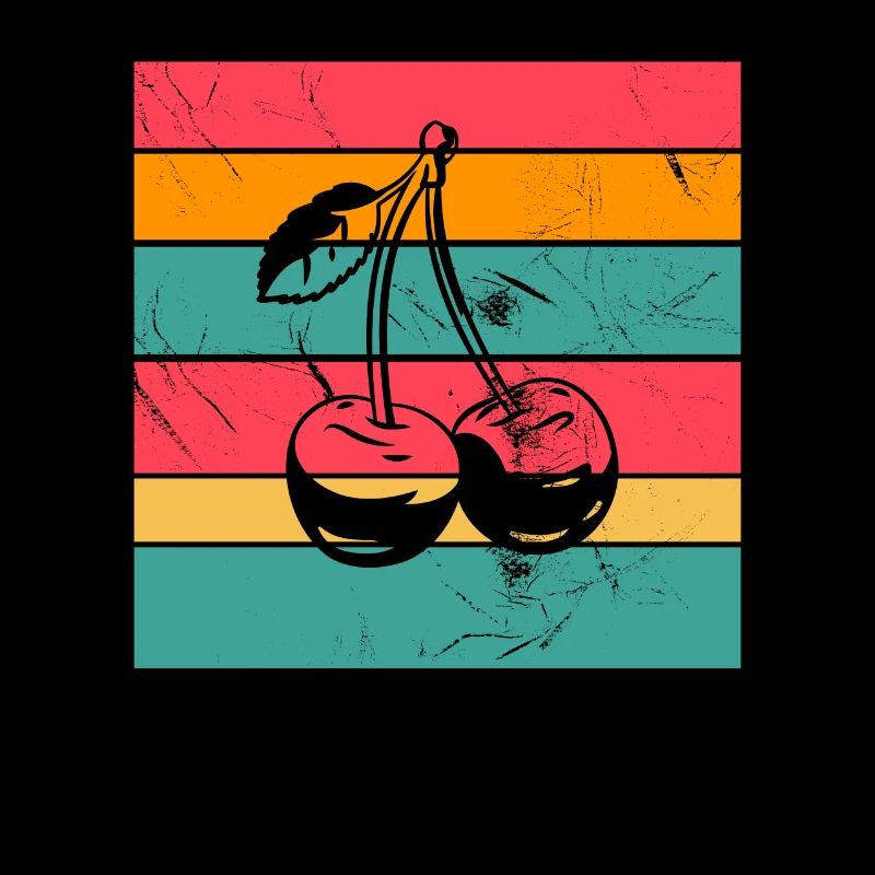 Cherry Fruit Lover Retro Healthy Gift idea