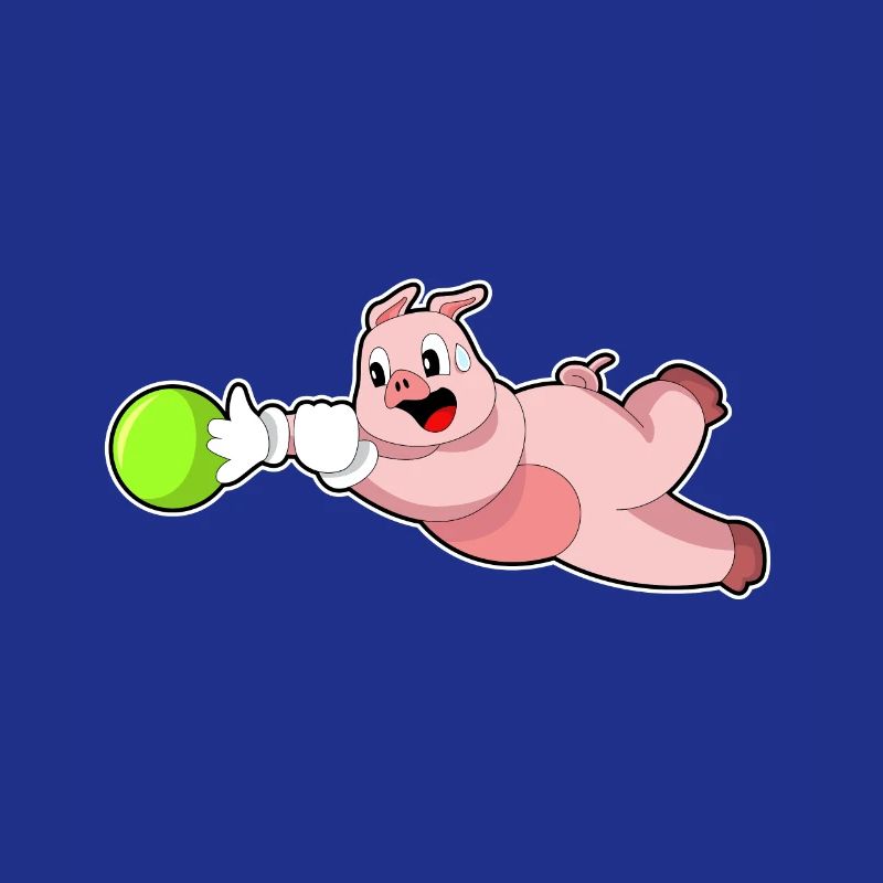 Boule de bowling de cochon