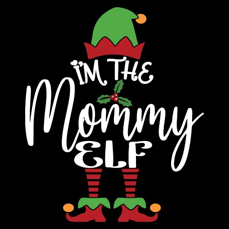 Mama Elf Niedliches lustiges passendes Weihnachtskostüm