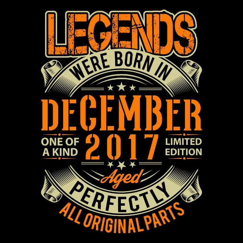 2017 Dezember Geburtstag Legende