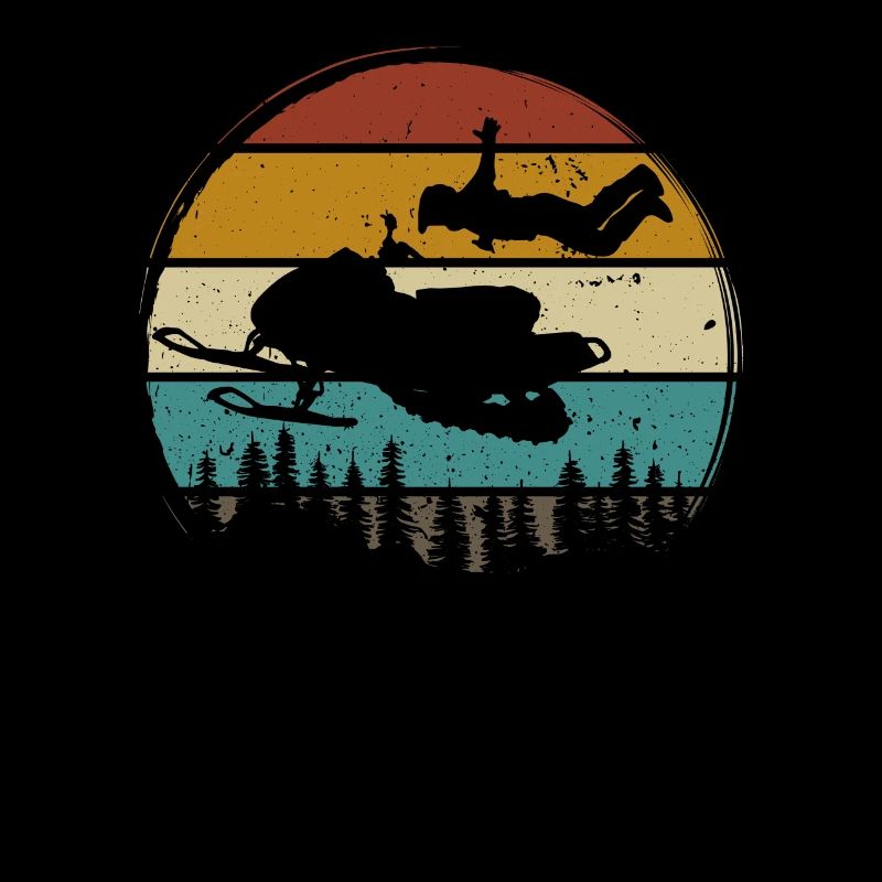 Snowmobile Snowmobiling sled motor sled retro