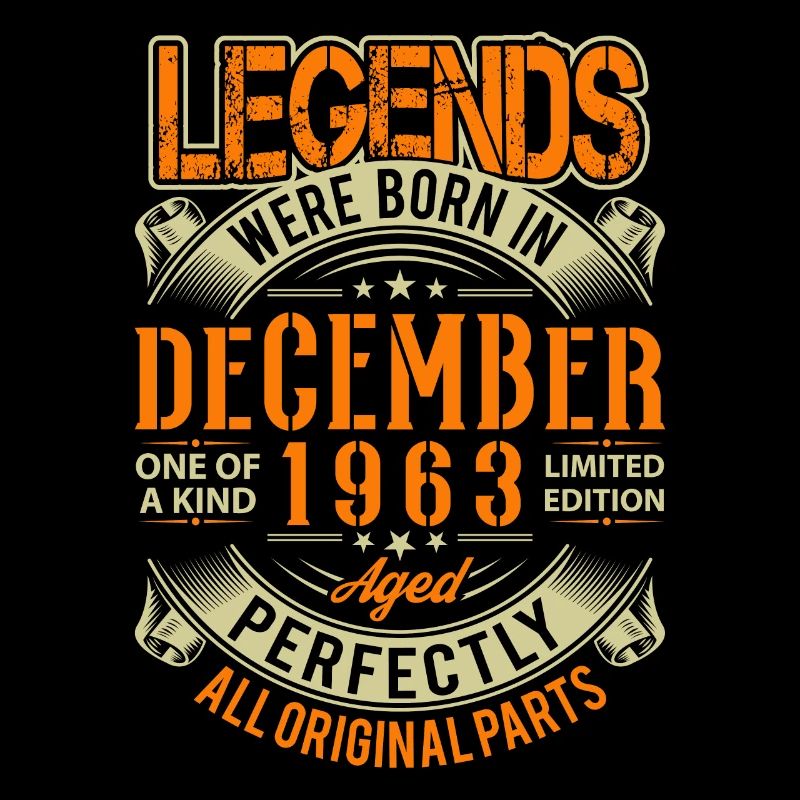 1963 Dezember Geburtstag Legende