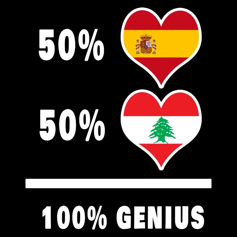Libanon und Spanien Genie / Geschenk