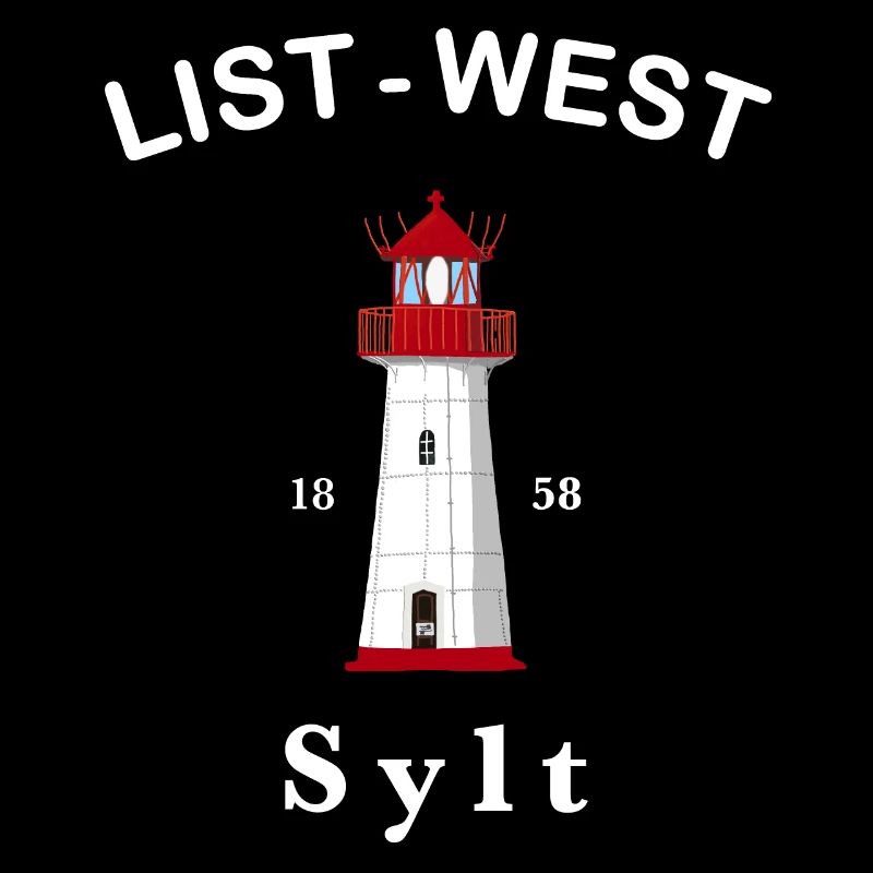 Sylt, Kultiger Leuchtturm List-West, Nordsee