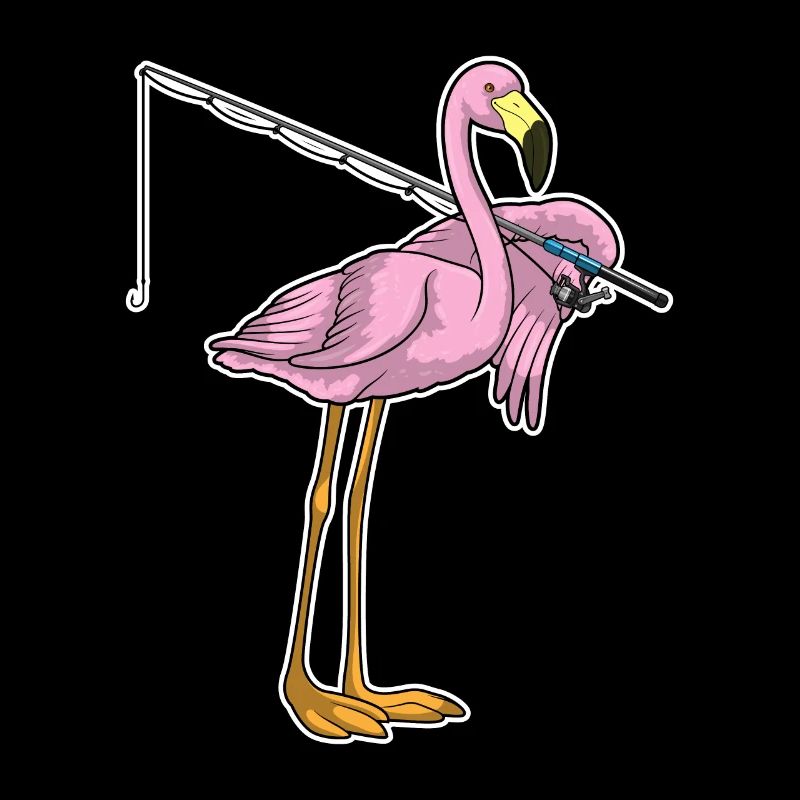 Canne à pêche Flamingo Pêcheur Canne à pêche