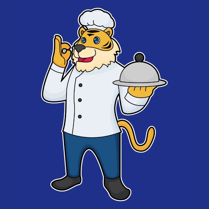 Tiger Chef's Hat Serving Platter