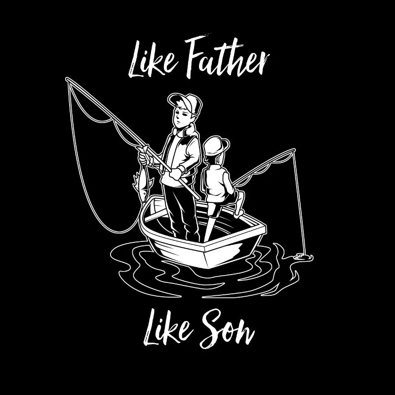 Echte Angler - Vater und Sohn