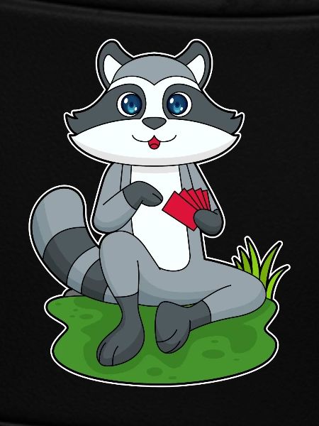 Waschbär Poker Pokerkarten