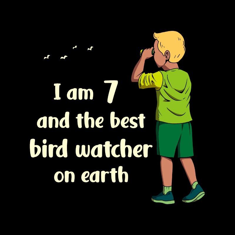 J’ai 7 ans - Observation des oiseaux garçon