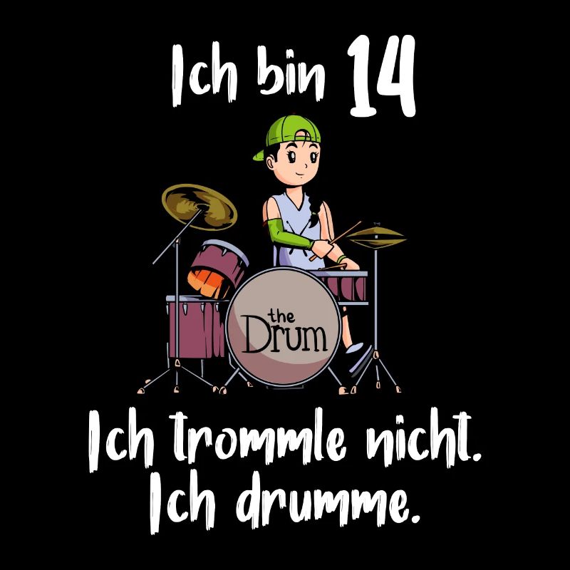 Ich bin 14 - Mädchen Schlagzeuger