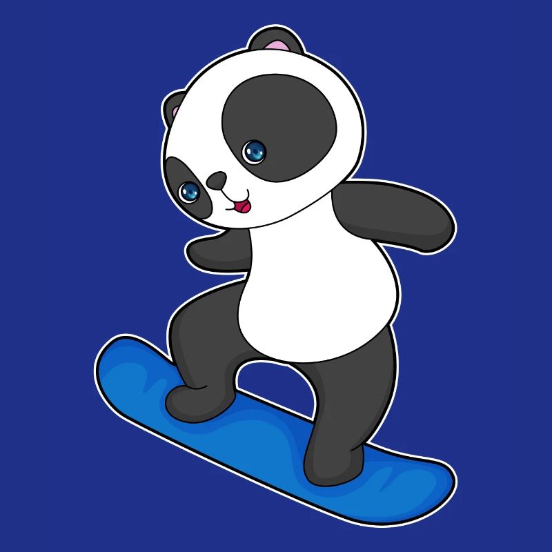 Panda Snowboard Wintersport