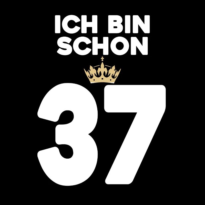 37. Geburtstag Geschenk - 37 Jahre mit Krone