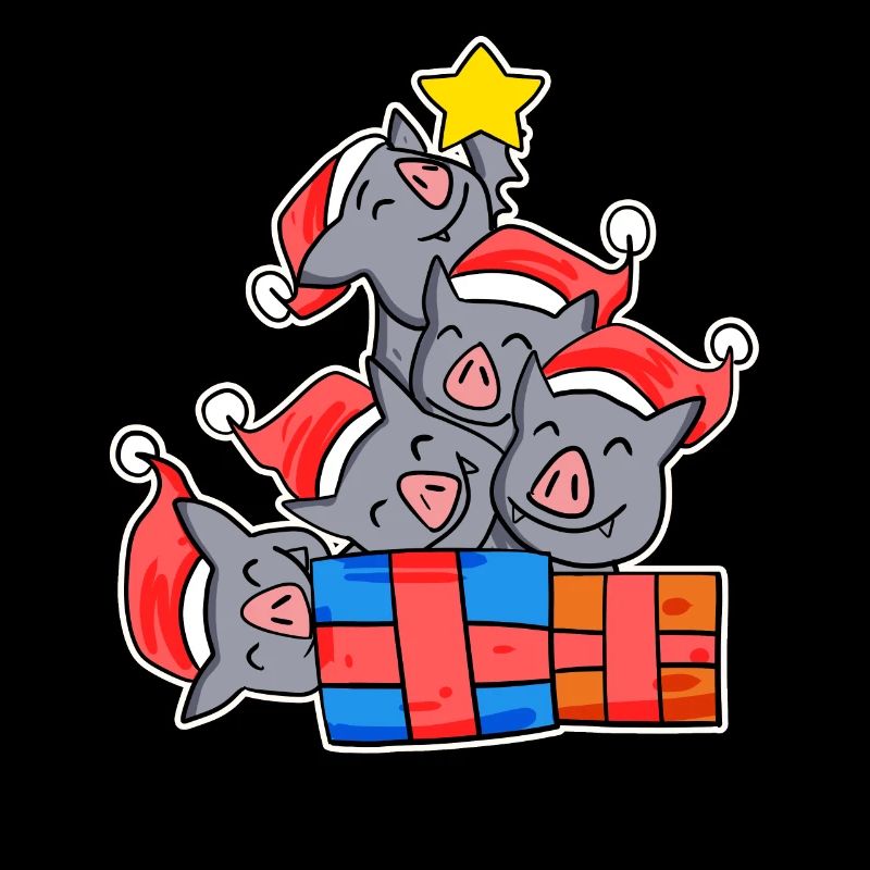 Bats Christmas Christmas Tree Bat