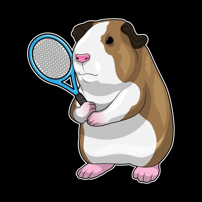 Raquette de tennis cochon d’Inde