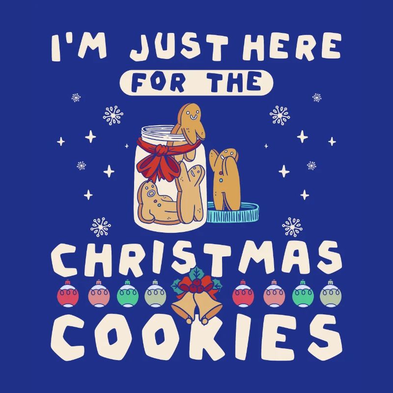 Je suis juste là pour les biscuits de Noël