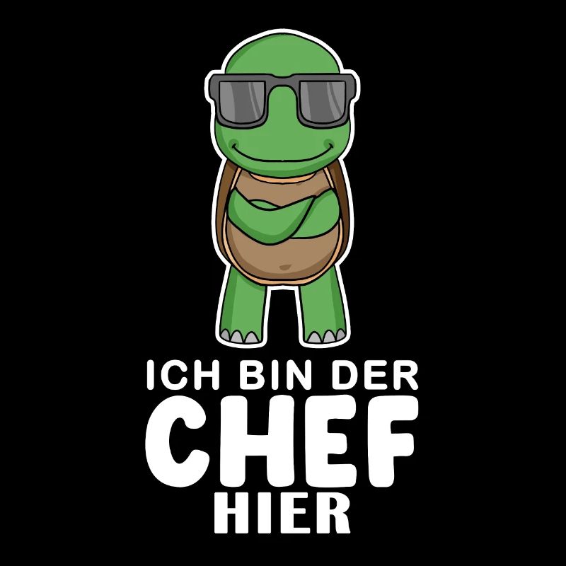 Cool Schildkröte Chef