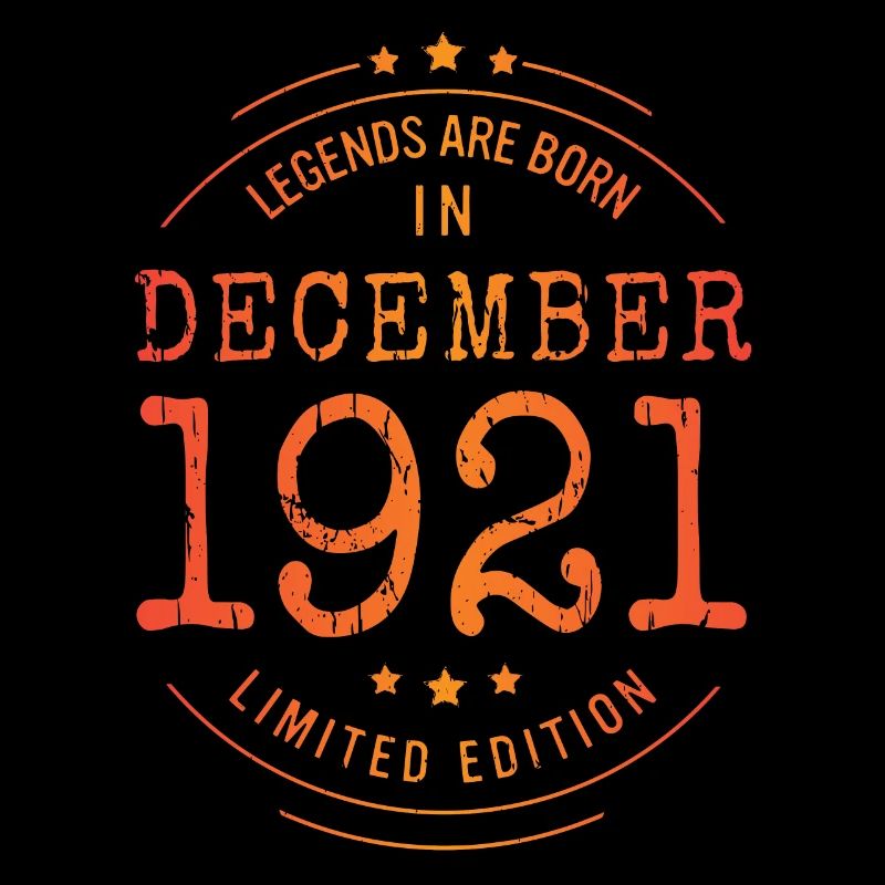 Anniversaire Décembre 1921 Edition Limitée Millésime