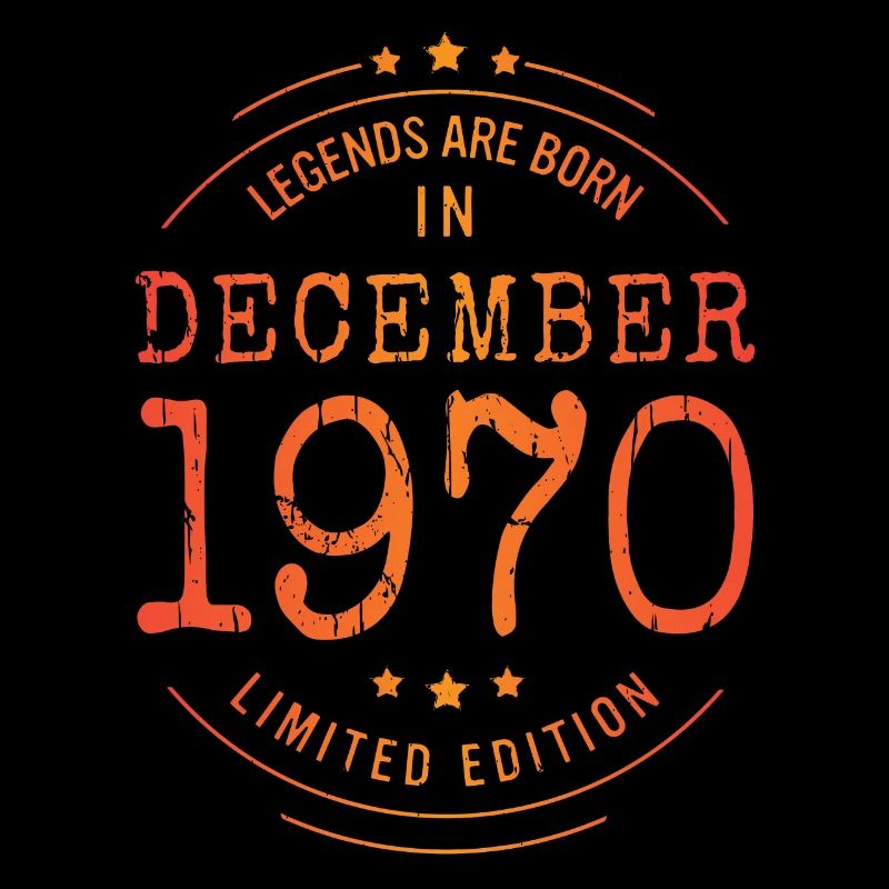 Anniversaire Décembre 1970 Edition Limitée Millésime