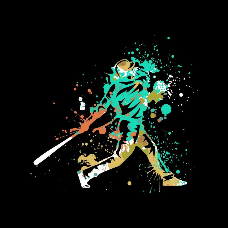 Splash Art Baseball Player