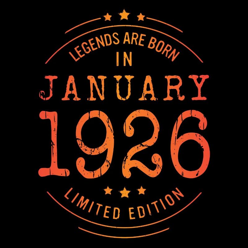 Anniversaire Janvier 1926 Edition Limitée Millésime