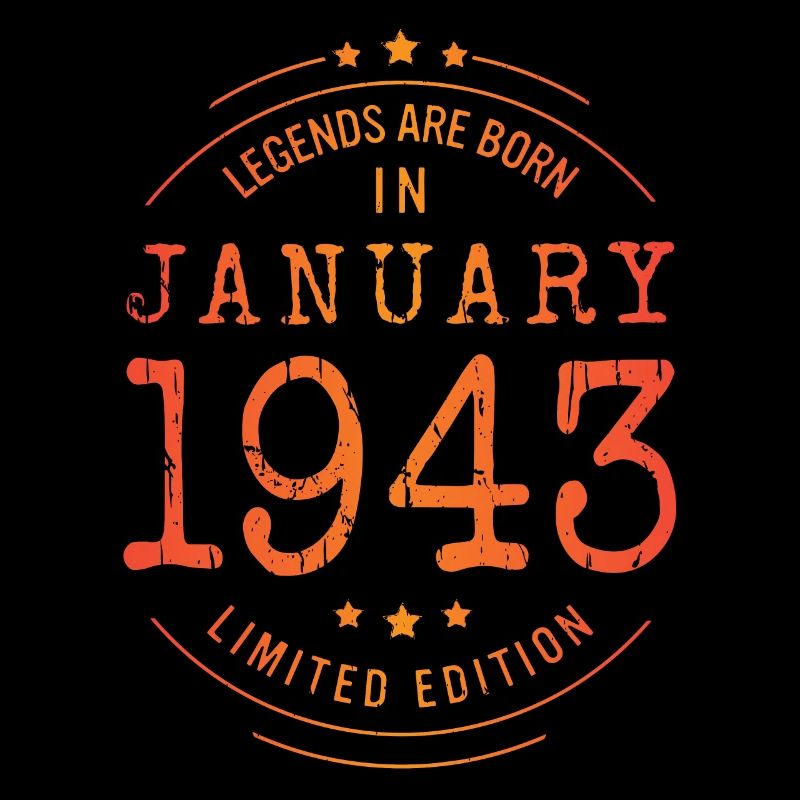 Anniversaire Janvier 1943 Edition Limitée Millésime