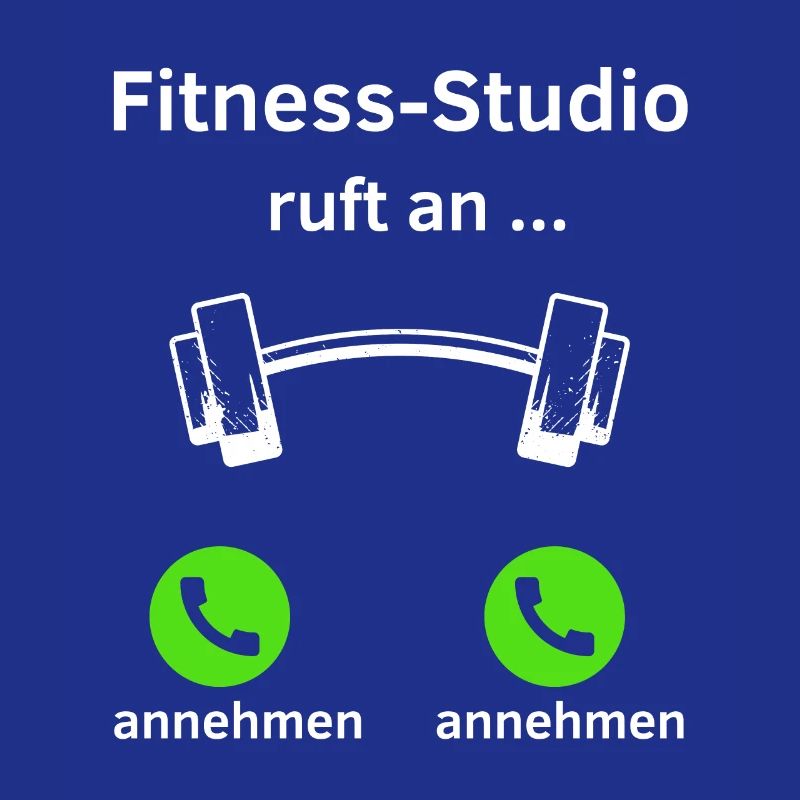 Fitness Studio ruft an - annehmen oder annehmen?